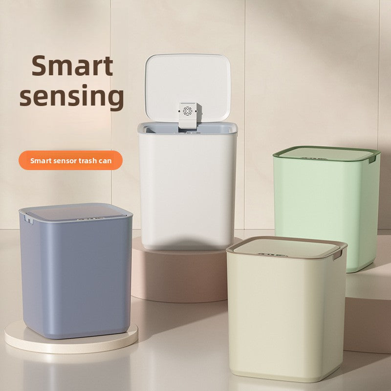 Sensor Automatic Smart Trash Can with LED Light