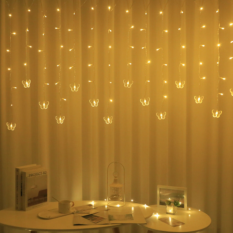Butterfly Shape LED Curtain String Lights