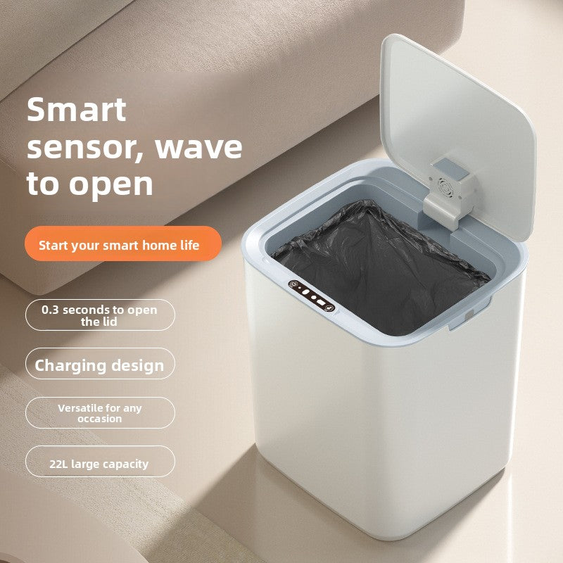 Sensor Automatic Smart Trash Can with LED Light