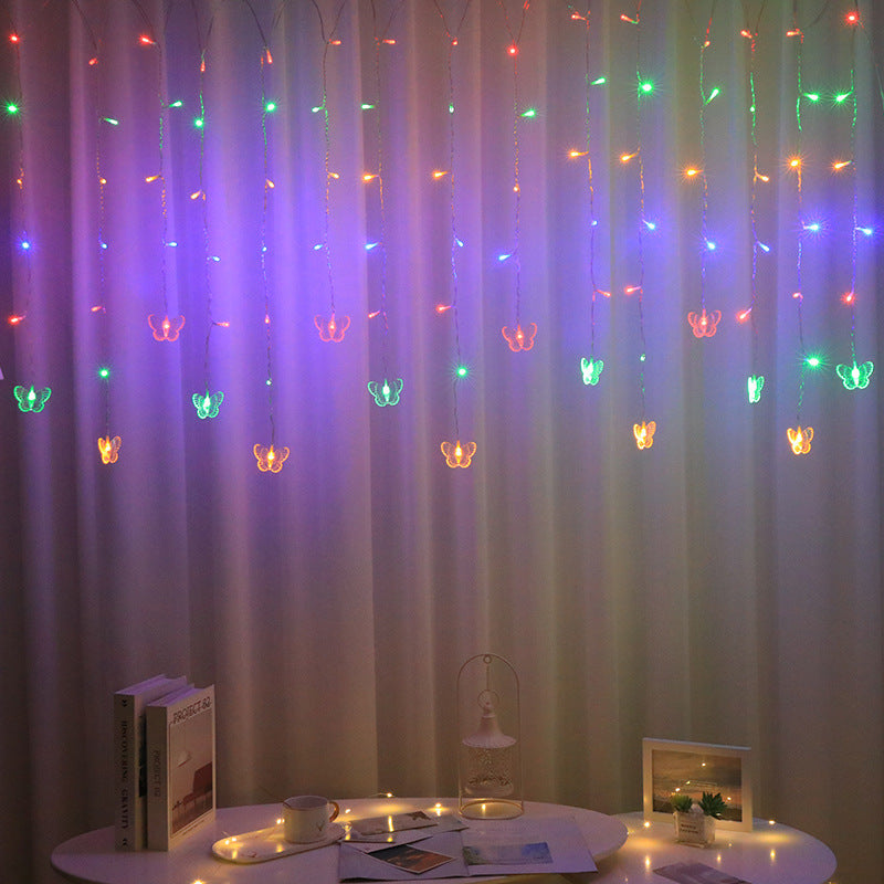 Butterfly Shape LED Curtain String Lights