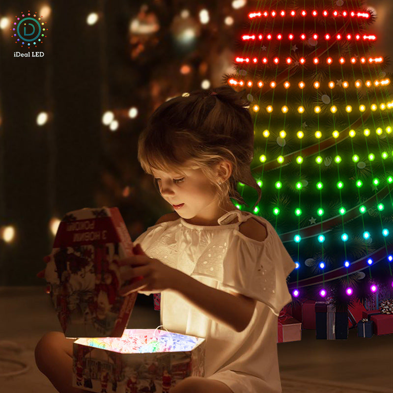 Bluetooth App Controlled Christmas Tree LED String Lights
