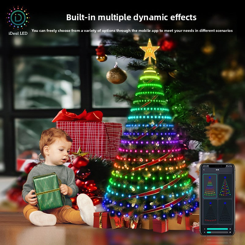 Bluetooth App Controlled Christmas Tree LED String Lights