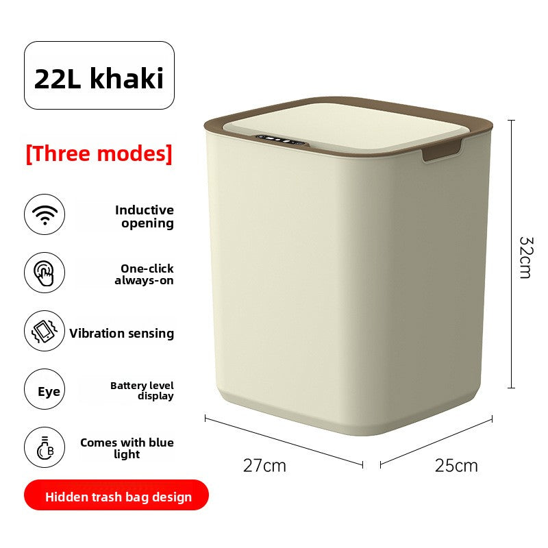 Sensor Automatic Smart Trash Can with LED Light